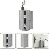 The Living Store - Vidaxl Apothekerschrank Grau Sonoma 30x41x77,5 Cm Holzwerkstoff
