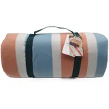 GUSTA Picknickdecke 200x200cm, orange/blaugrün Outdoor-Decke Stranddecke