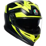 AGV K7 Glimpse Matt Schwarz/Neon-Gelb S
