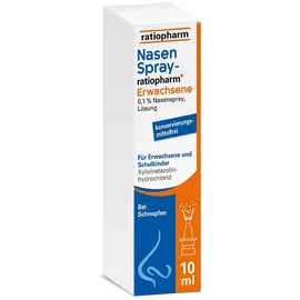 Ratiopharm NasenSpray-ratiopharm Erwachsene kons.frei 10 ml