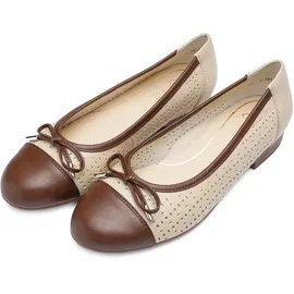 ARA Damen Sardinia Ballerinas, Mocca,Beach, 38.5 EU / 38.5 EU
