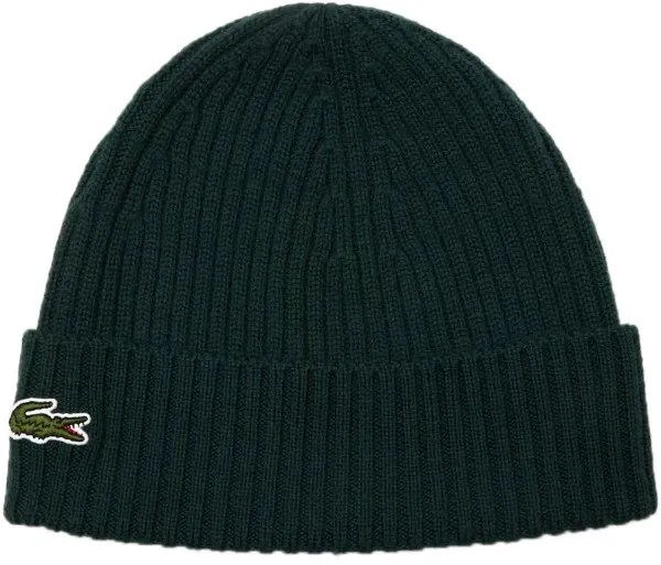 LACOSTE Mütze Beanie dunkelgrün - One size fits all