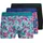 JACK & JONES JACEXOTIC LEAVES TRUNKS blau/ schwarz/ türkis L 3er Pack