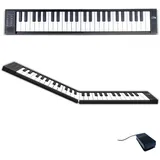 Carry-On Blackstar FP-49 Touch 49 Tasten, berührungsempfindlich, tragbar, zusammenklappbar, mit USB-MIDI-Controller, mit wiederaufladbarem Akku, Schwarz