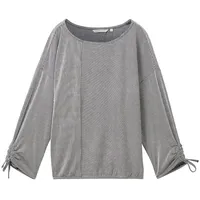 Tom Tailor Structured Stripe 3/4-arm T-Shirt Small Navy White Stripe XL