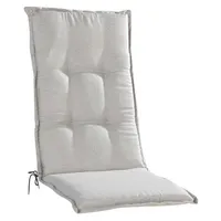 GO-DE Stuhlauflage Hochlehner DOMIKA, Creme - Hochlehner - mit