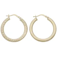 FIRETTI Creolen diamantiert Gelbgold 375 25mm