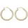 FIRETTI Creolen diamantiert Gelbgold 375 25mm