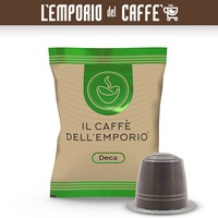 100 Kapseln der Kaffee Dell'Emporio Modell nespresso Dek Entkoffeiniert Grün