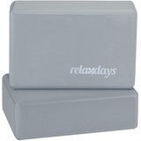 Relaxdays Yogablock grau