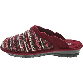 ROHDE Damen Hausschuhe Pantoffeln Softfilz Emden 2251, Größe:41 EU, Farbe:Rot - Rot - 41