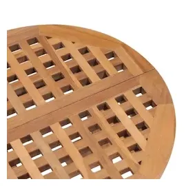 vidaXL Klappbarer Gartentisch 50x50x50 cm Teak Massivholz