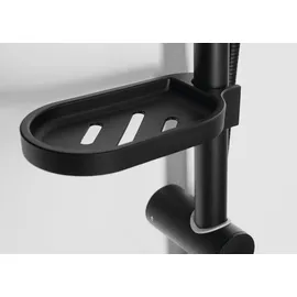a&n&a aQualine Aqualine KERA Duschsäule mit Armaturenanschluss, Schwarz matt - Duschgarnitur