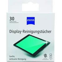 ZEISS Display-Reinigungstücher alkoholfrei 30 Stück zur sicheren & effektiven Reinigung optischer Flächen - jedes Tuch einzeln verpackt - ideal für unterwegs oder auf Reisen