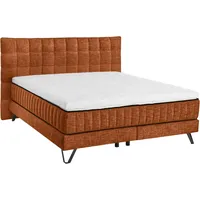 Set One by Musterring Boxspringbett "Baldwin", orange, B:202cm L:212cm,