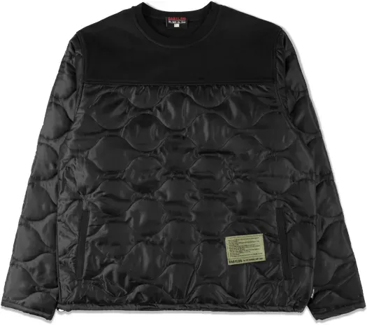 Babylon LA Quilted Sweatshirt Schwarz