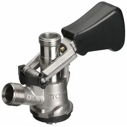 Zapfkopf Keg Verschluss Korb Fitting seitlicher Ausgang (Thekenanstich)
