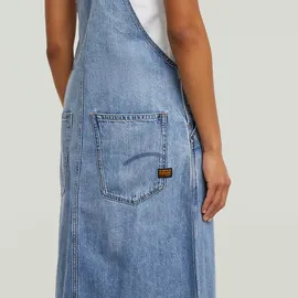 G-Star Skater Maxi Dungaree Kleid Blau S
