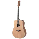 J. N. Guitars Asyla Serie, 4/4 Dreadnought-Akustikgitarre mit massiver Fichtendecke,