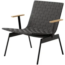 &Tradition Ville AV45 Loungesessel, schwarz