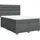 vidaXL Boxspringbett 140 x 200 cm Dunkelgrau
