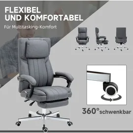 Vinsetto Drehstuhl Polyester Grau