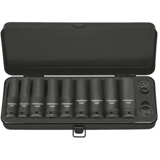 MATADOR Kraft-Steckschlüssel Set 1/2" 13-tlg. | Schlagschrauber Nüsse | Radmutternschlüssel inkl. | Langnuss Set | Schlagnuss Set 1/2 Zoll | MATADOR Werkzeug Nr. 74819001