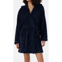 SCHIESSER Morgenmantel Teddy-Fleece Comfort-Fit dunkelblau L