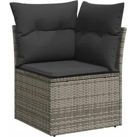 vidaXL Garten-Sofagarnitur 9-tlg. grau Akazie