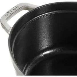 Staub Cocotte 29 cm oval weisser trüffel