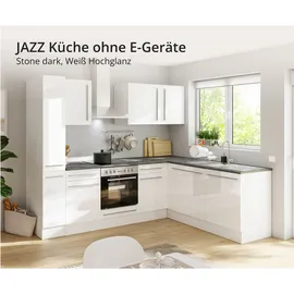 BASIC by Balculina Winkelküche L-Form 250 x 175 cm weiß
