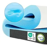 Premium Komfort Topper - Matratzen-Topper mit Gel-Memory-Schaum 200x200x7cm