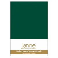 JANINE Spannbettlaken Mako-Jersey 140-160 x 200 cm grün