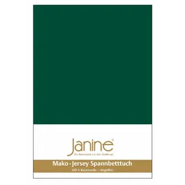 JANINE Spannbettlaken Mako-Jersey 140-160 x 200 cm grün