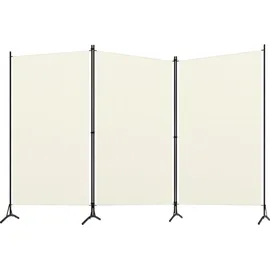 vidaXL 3-tlg. Raumteiler Weiß 260x180 cm