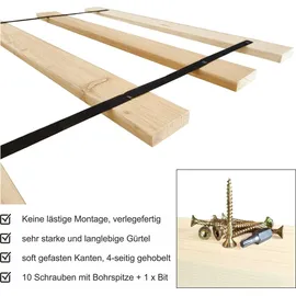 sunnypillow Rollrost Extra stark verstellbar 100 x 200 cm