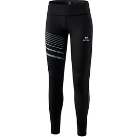 Erima Damen Race Line 2.0 lange Laufhose, schwarz, 32