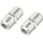 Hama Antennen-Adapter-Set SAT F-Kupplung/F-Kupplung Silber 2 Stück