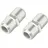 Hama Antennen-Adapter-Set SAT F-Kupplung/F-Kupplung Silber 2 Stück