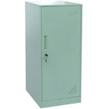 Mendler Spind HWC-P63, Schließfach Wertfachschrank Schließfachschrank Tür Kleiderstange, 90x38x45cm Stahl ~ mintgrün