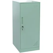 Mendler Spind HWC-P63, Schließfach Wertfachschrank Schließfachschrank Tür Kleiderstange, 90x38x45cm Stahl ~ mintgrün