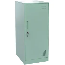 Mendler Spind HWC-P63, Schließfach Wertfachschrank Schließfachschrank Tür Kleiderstange, 90x38x45cm Stahl ~ mintgrün