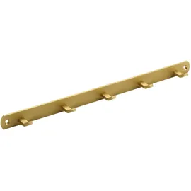 Hettich Garderobenleiste 5 Haken 34,0 x 2,0 x 3,0 cm Gold
