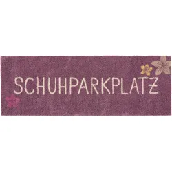 Fußmatte AKZENTE FEEL Gr. 1, lila (aubergine), H:7mm, Polyester, Kunstfaser, Gummi, Teppiche