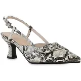VAN HILL Damen Slingpumps in Beige Snake