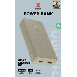 Xtorm Go2 USB-C Schnellladegerät Powerbank 20.000mAh Beige