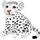 Brubaker Leopard Kuscheltier 30 cm Weiß