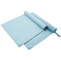 vidaXL Sporthandtuch 90 x 180 cm blau 2 St.