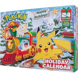 POKEMON Adventskalender 2024 inkl. 24 Figuren und Zubehör