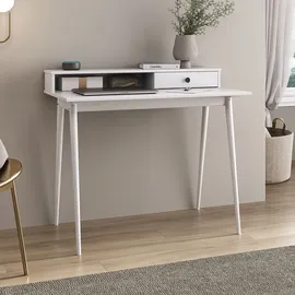 Idimex Schreibtisch Malina Kiefer massiv / Weiß